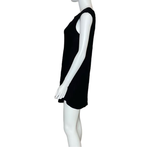 Elizabeth and James Solid Black Sleeveless Mini Dress Women’s Sz S - Picture 2 of 6